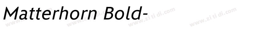 Matterhorn Bold字体转换 Matterhorn Bold字体转换